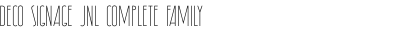 Deco Signage JNL Complete Family